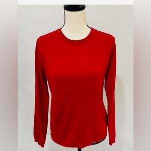 Tahari 100% Pure Cashmere Red Sweater Size Large